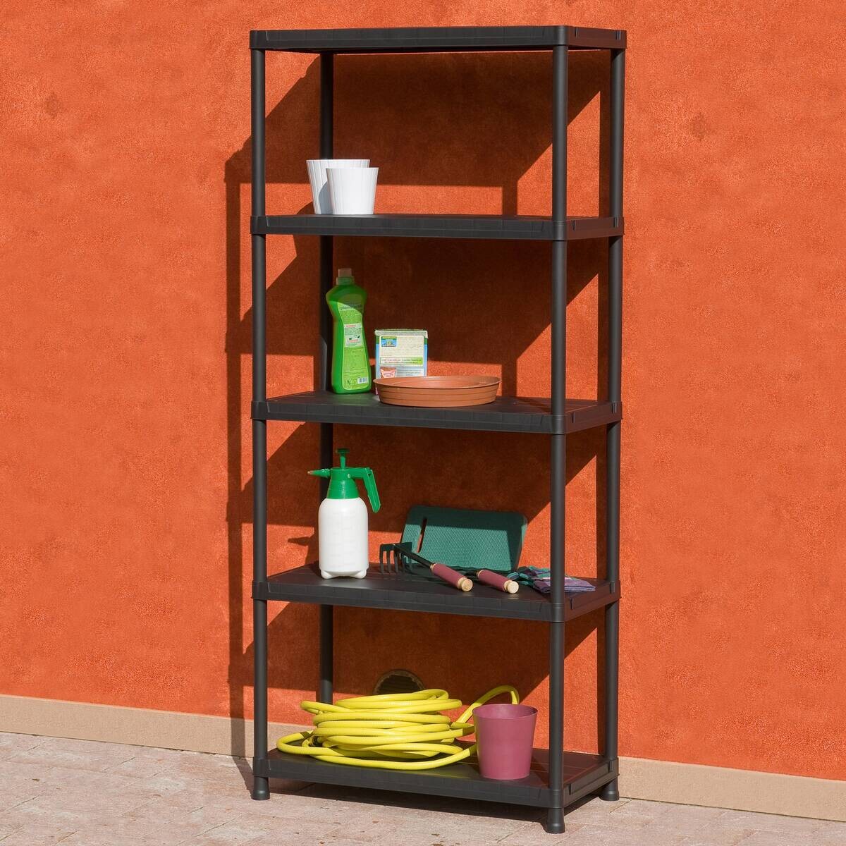 Toomax Steckregal schwarz B/H/T: ca. 80x180x40 cm