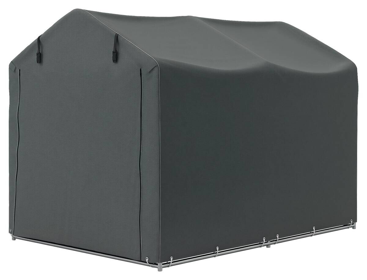 Outsunny Gerätezelt dunkelgrau Polyethylen B/H/L: ca. 157x165x220 cm