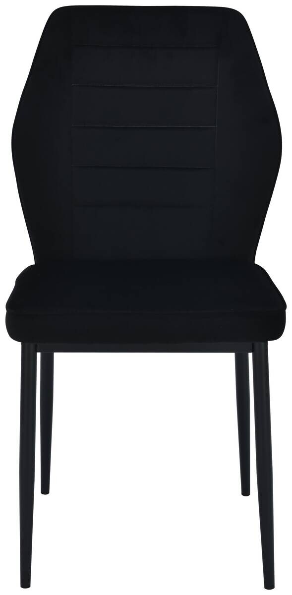 Stuhl Jimmy schwarz Samtoptik B/H/T: ca. 42x87,5x57 cm