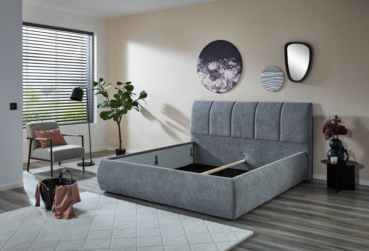 Polsterbettgestell Vail silber Liegefläche B/L: ca. 180x200 cm