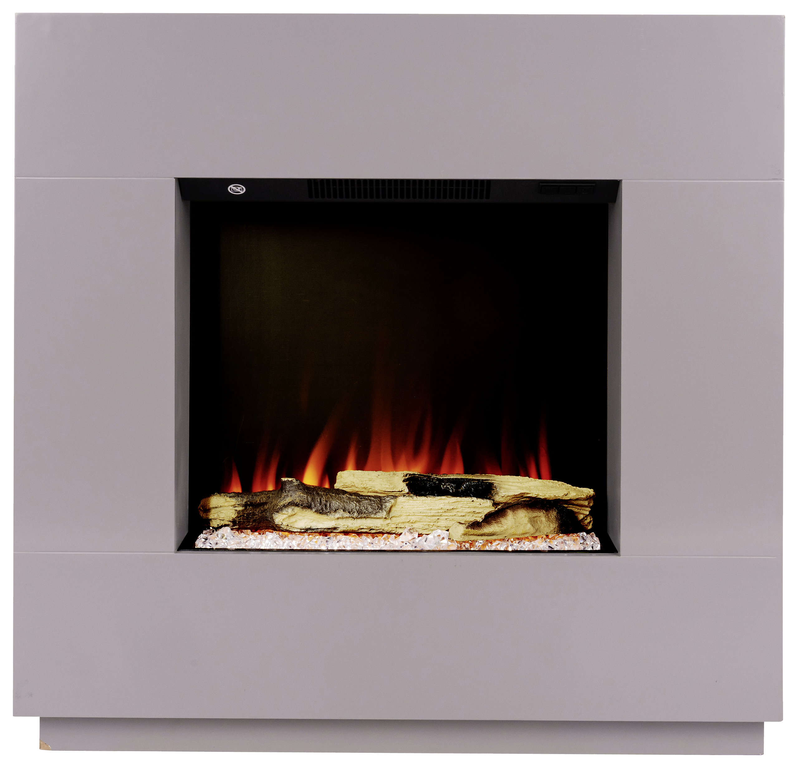 BHP Elektrischer-Kamin  ESKE BG00752-14 dunkelgrau MDF B/H/T: ca. 80x76x26 cm ca. 1500 W