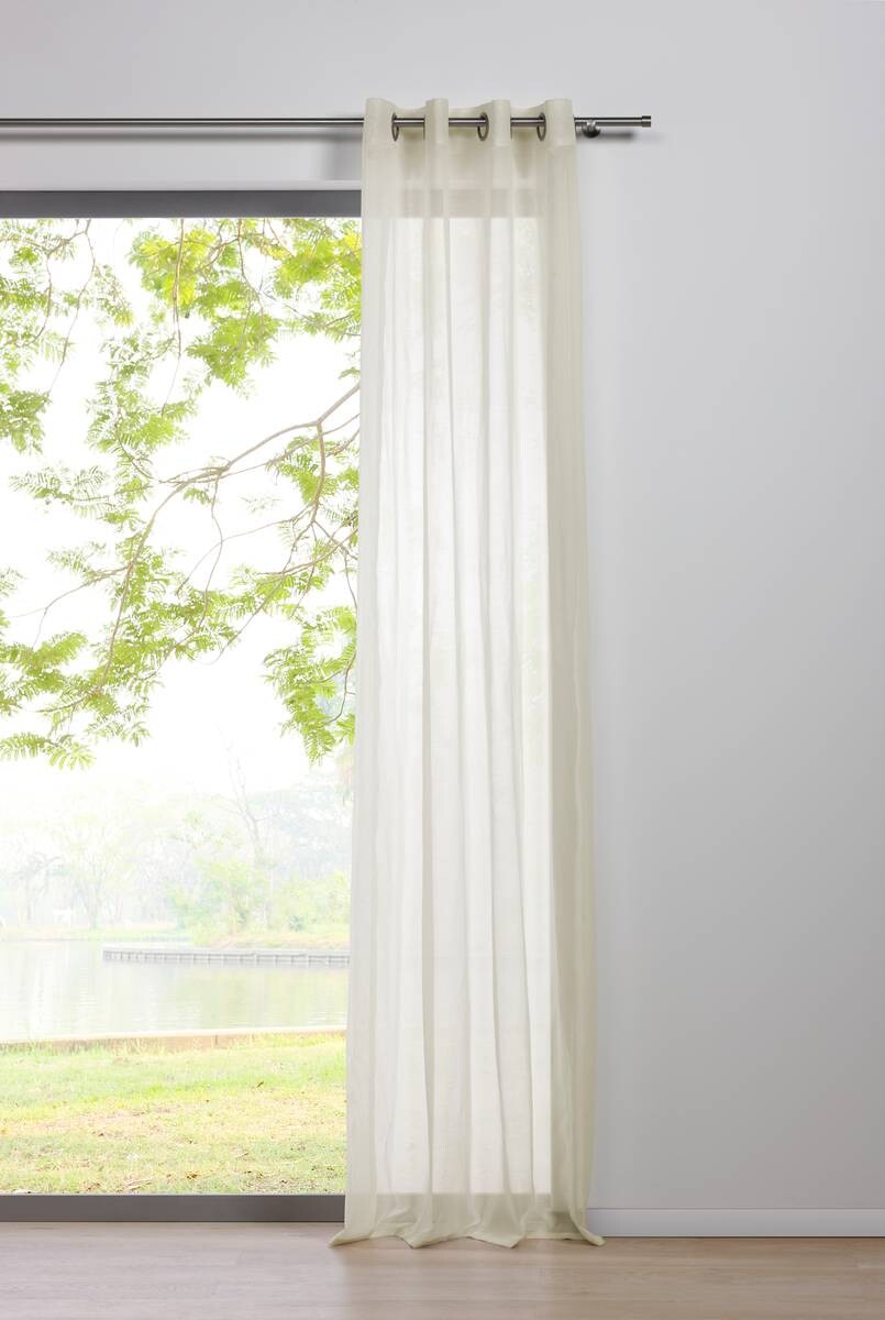 Ösenvorhang PURE ecru B/L: ca. 135x245 cm