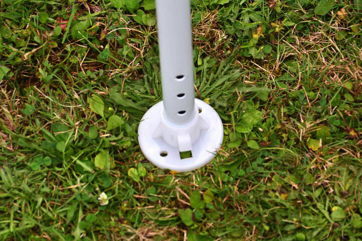 VCM Pavillon weiß Stahlrohr B/H/L: ca. 300x197x300 cm