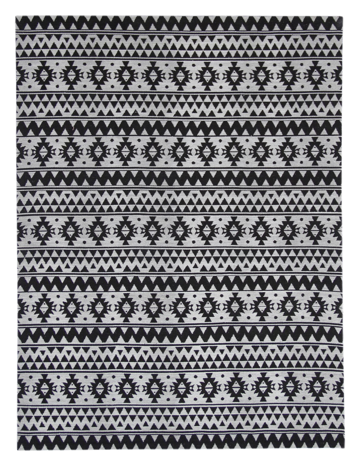 Kayoom Flachgewebeteppich Sunny 210 schwarz B/L: ca. 160x230 cm