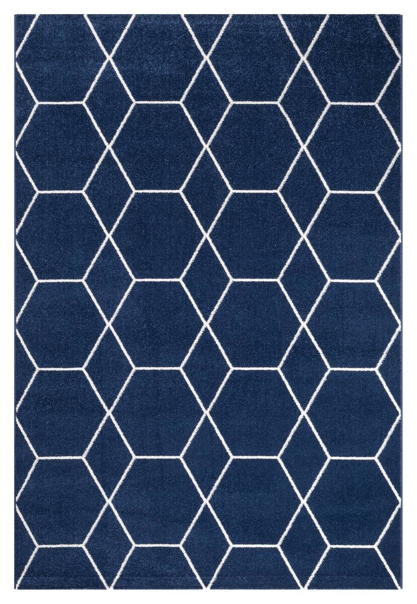 Sanat Teppich Trellis marine B/L: ca. 160x230 cm