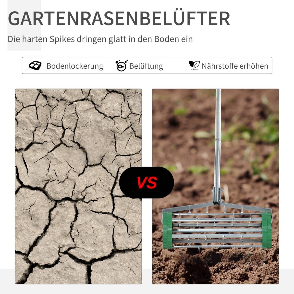 Outsunny Rasenbelüfter