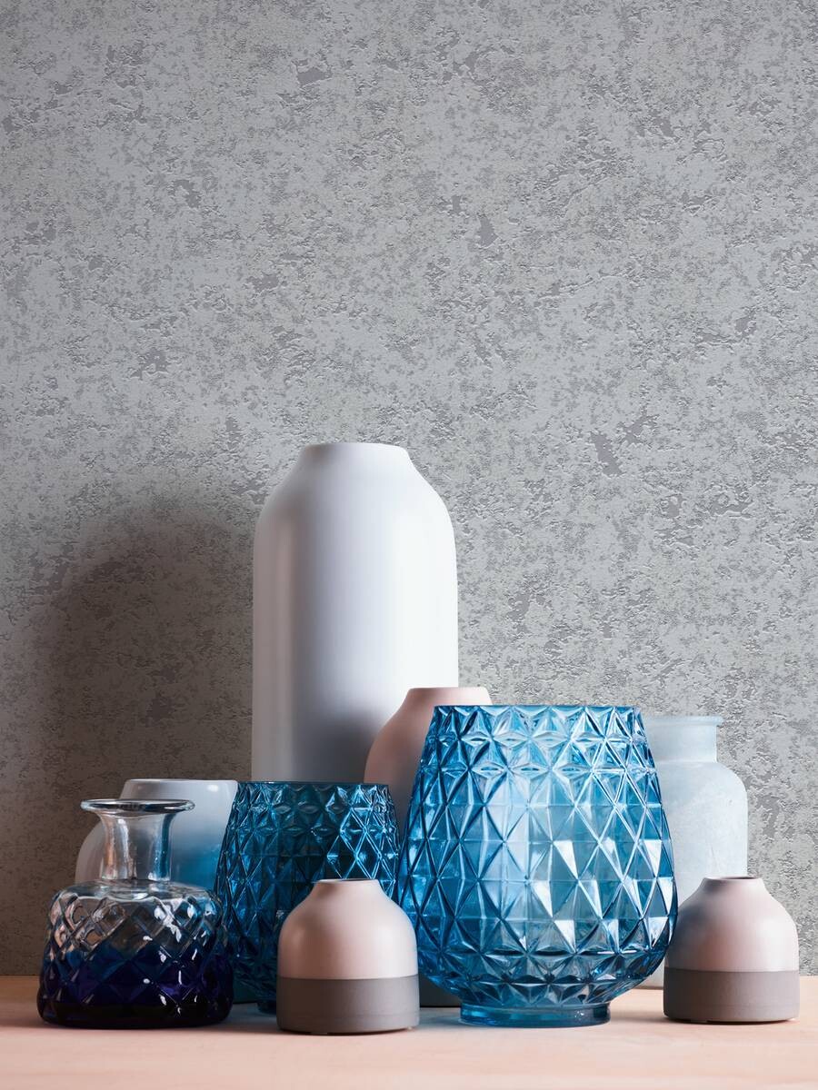 A.S.Creation Vliestapete Attractive Uni grau B/L: ca. 53x1005 cm