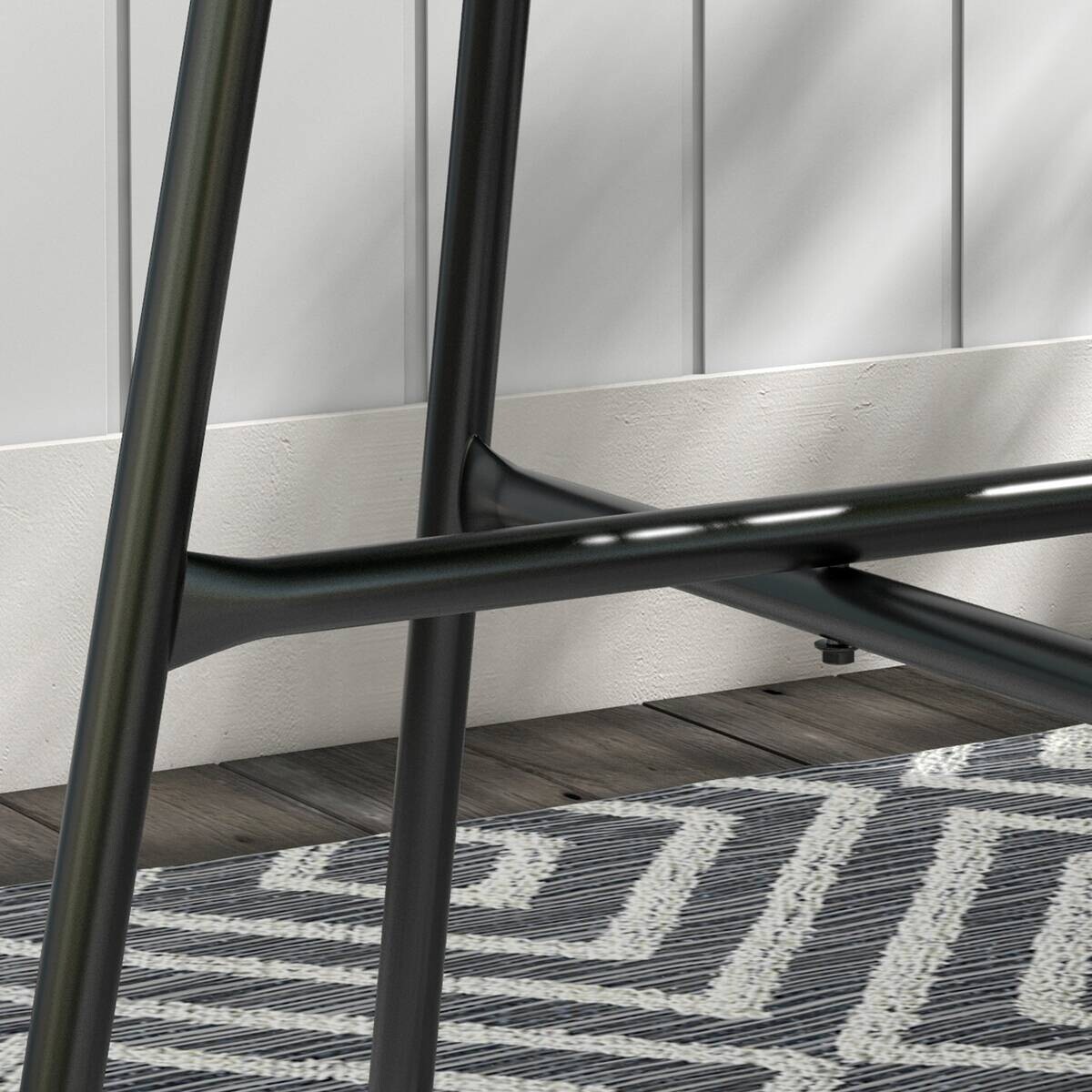 Outsunny Beistelltisch grau Polyrattan B/H/L: ca. 50x50x50 cm