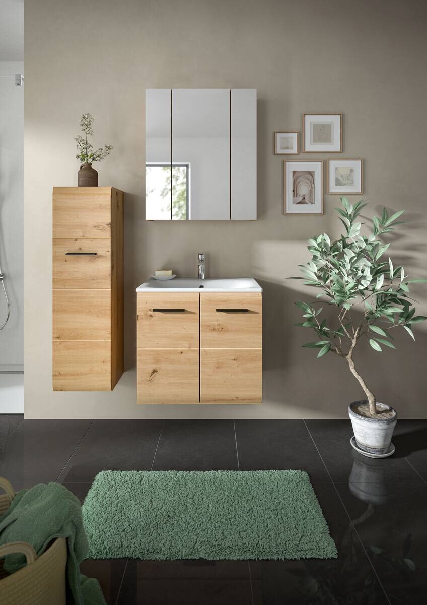 Badezimmer-Set Ice Artisan Oak Nachbildung B/H/T: ca. 105x185x46 cm