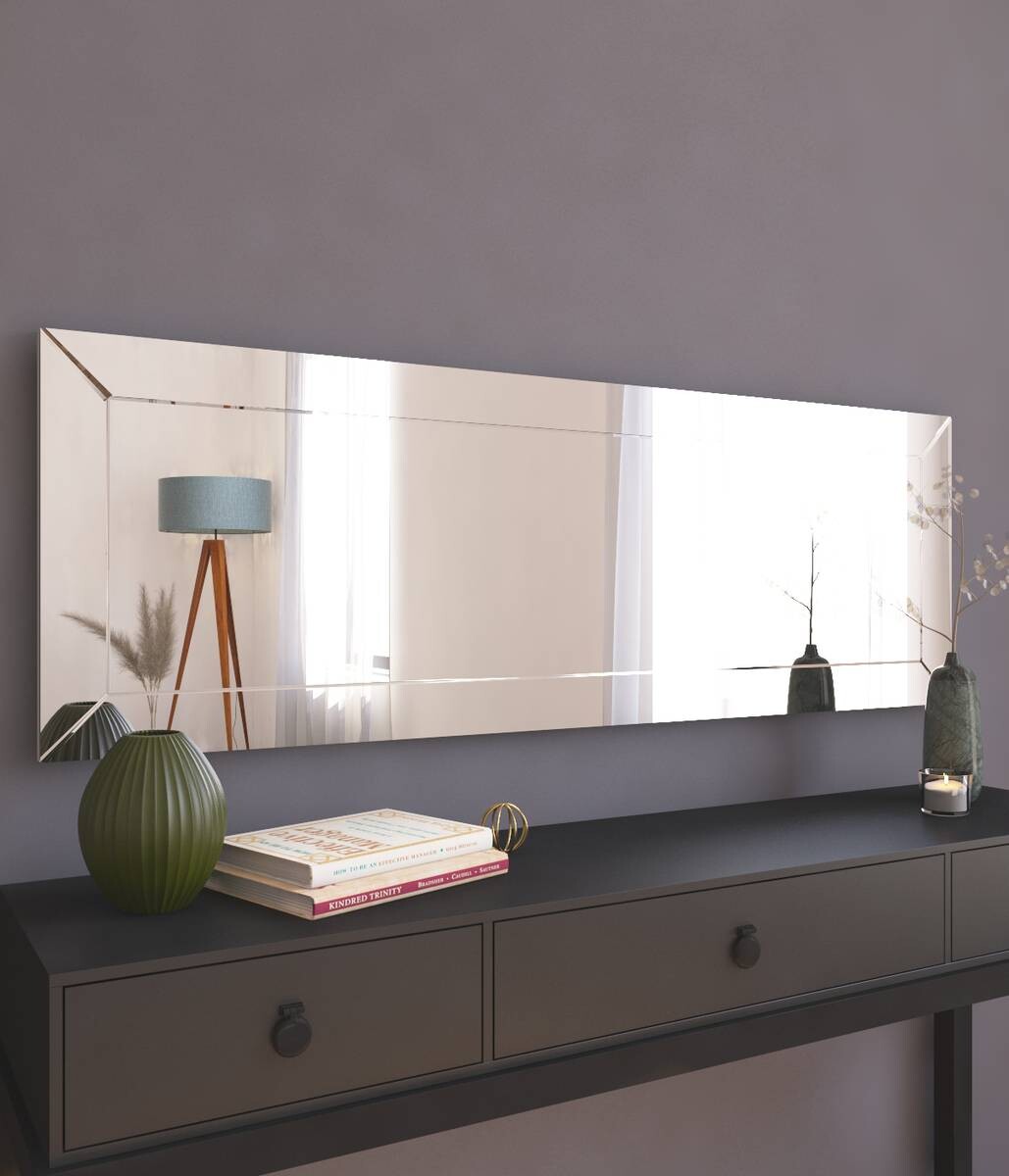 moebel17 Wandspiegel Nadya transparent Glas B/H/T: ca. 120x40x3,5 cm