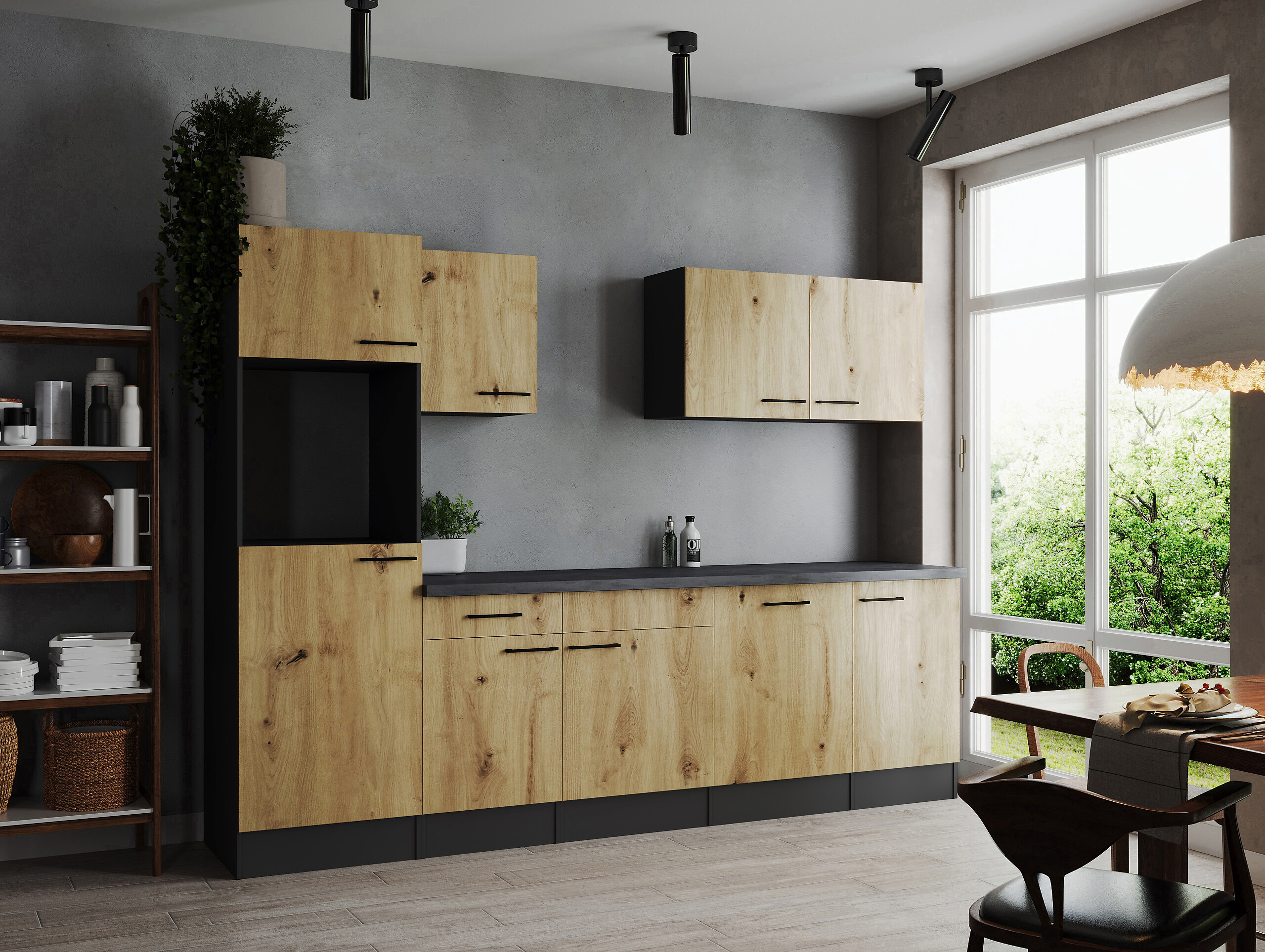 Küchenblock Oliver B/H/T: ca. 280x205x60 cm