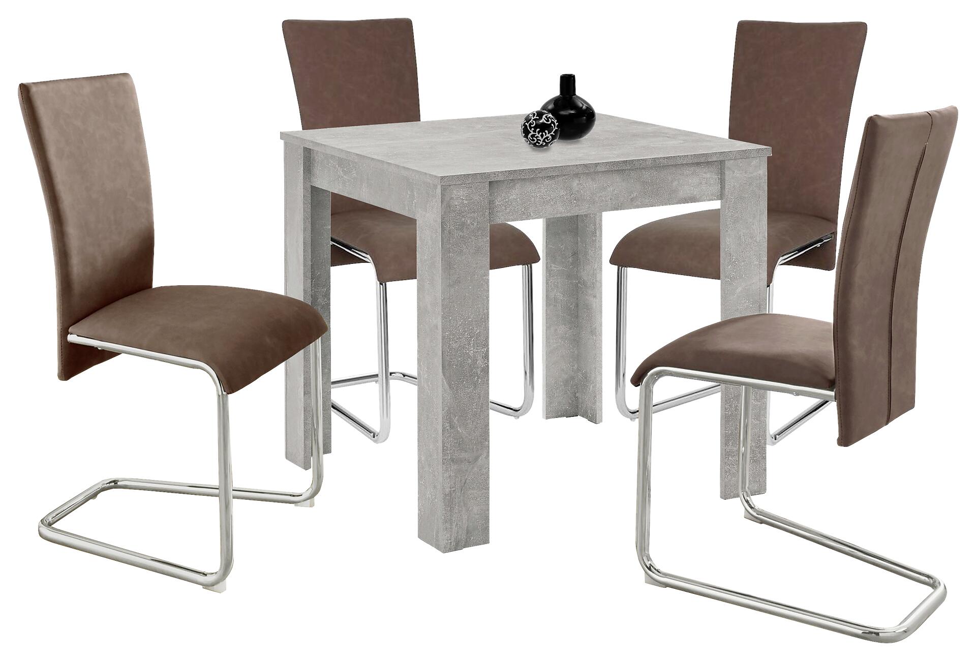 Tisch NEPAL Beton Optik B/H/T: ca. 80x75x80 cm