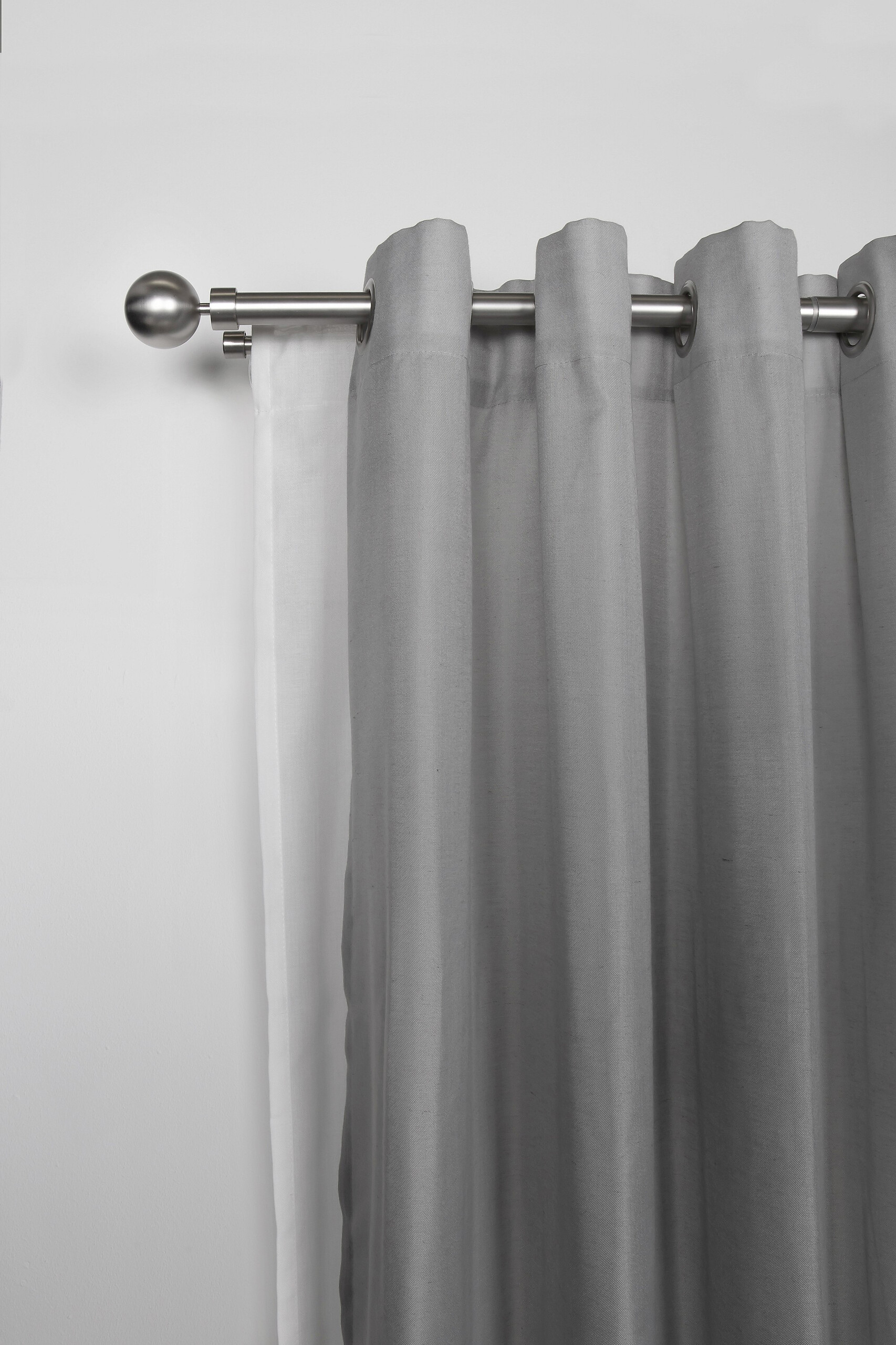 ondeco Stilgarnituren habito/ball-classic Edelstahloptik Metall ausziehbar von ca. 190 bis 360 cm 2.0 Läufe