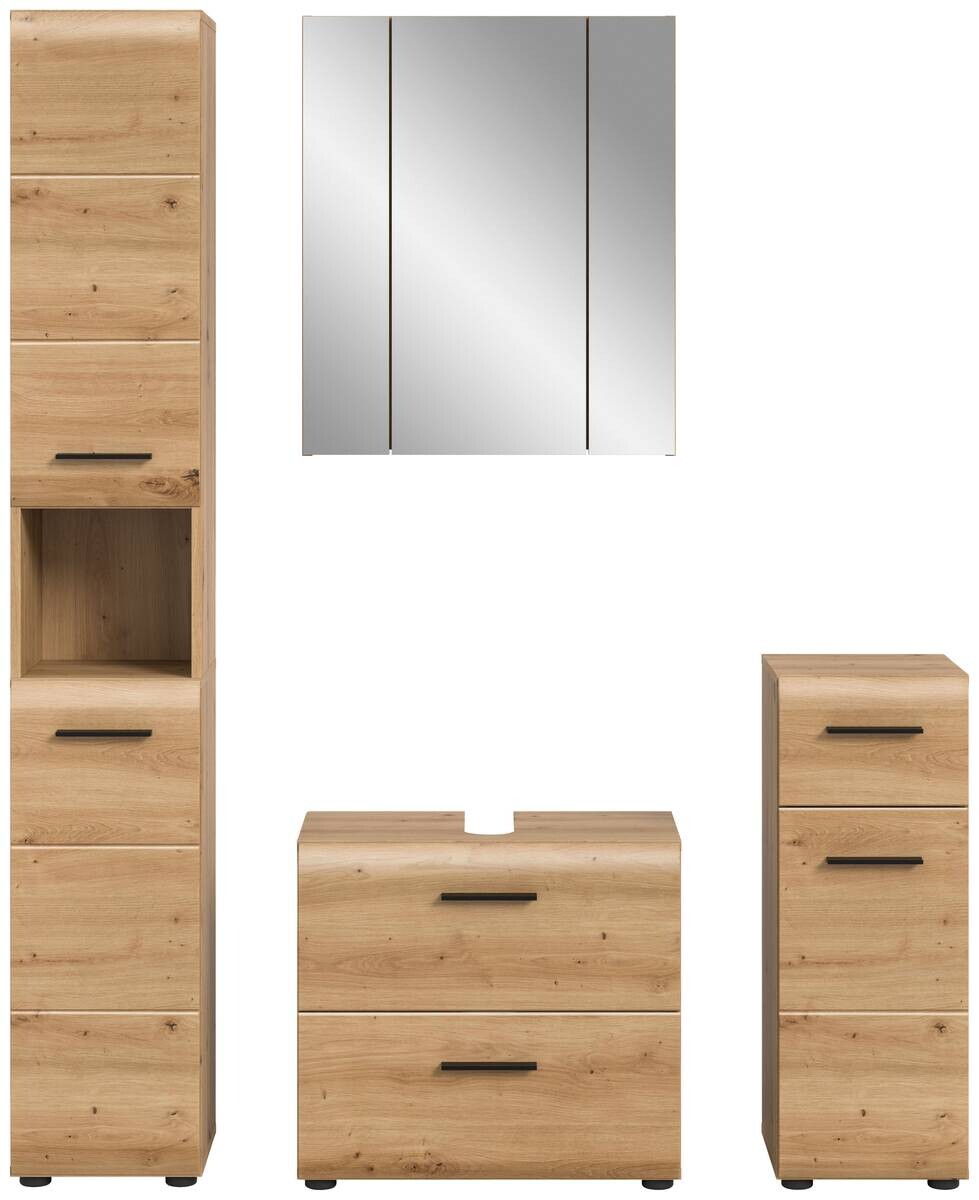 Badezimmer-Set Ice Artisan Oak Nachbildung B/H/T: ca. 150x185x30 cm