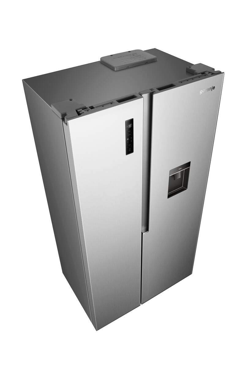 Gorenje Side-by-Side NRS9E4XWD Inox B/H/T: ca. 91,1x178,6x61,5 cm