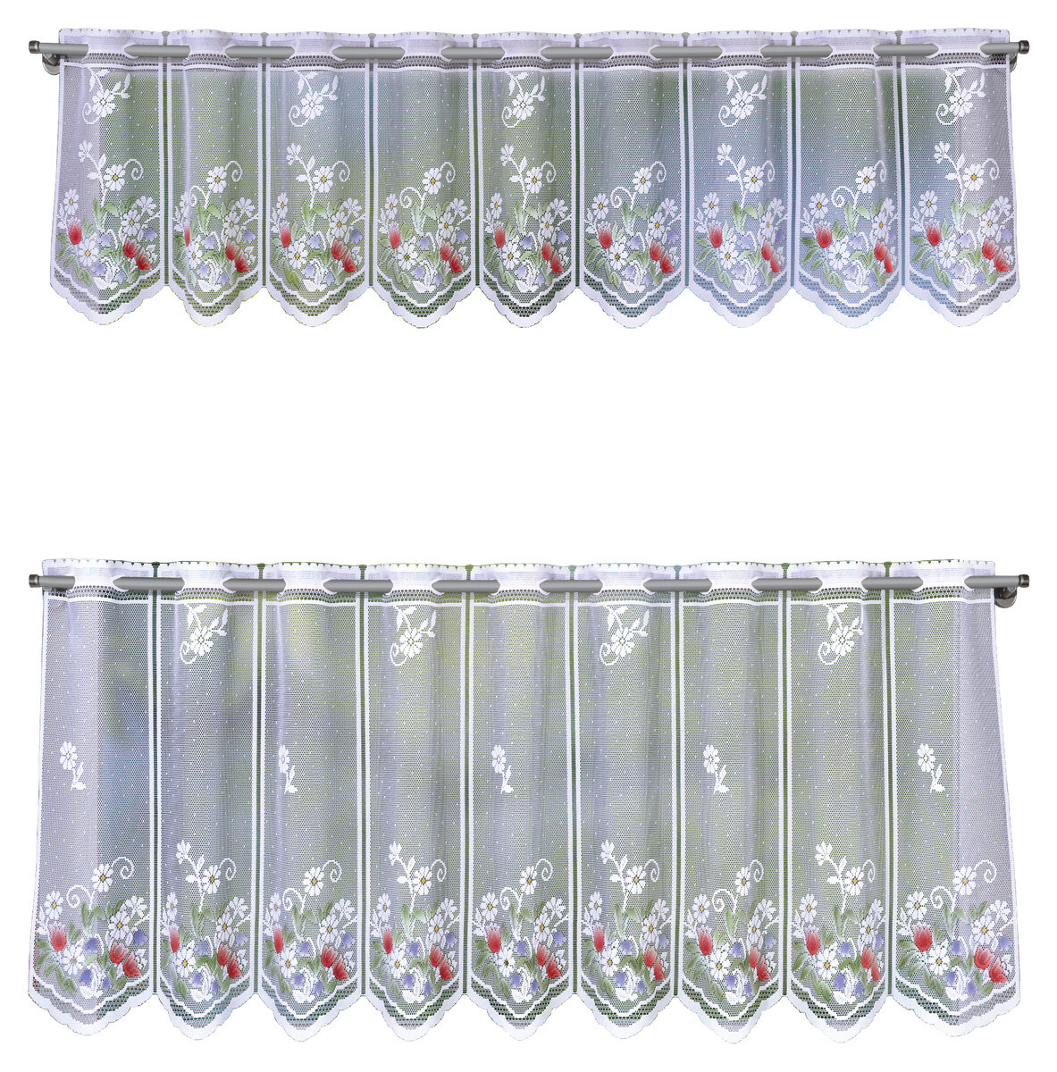 POCOline Scheibengardine Devin bunt B/L: ca. 140x45 cm