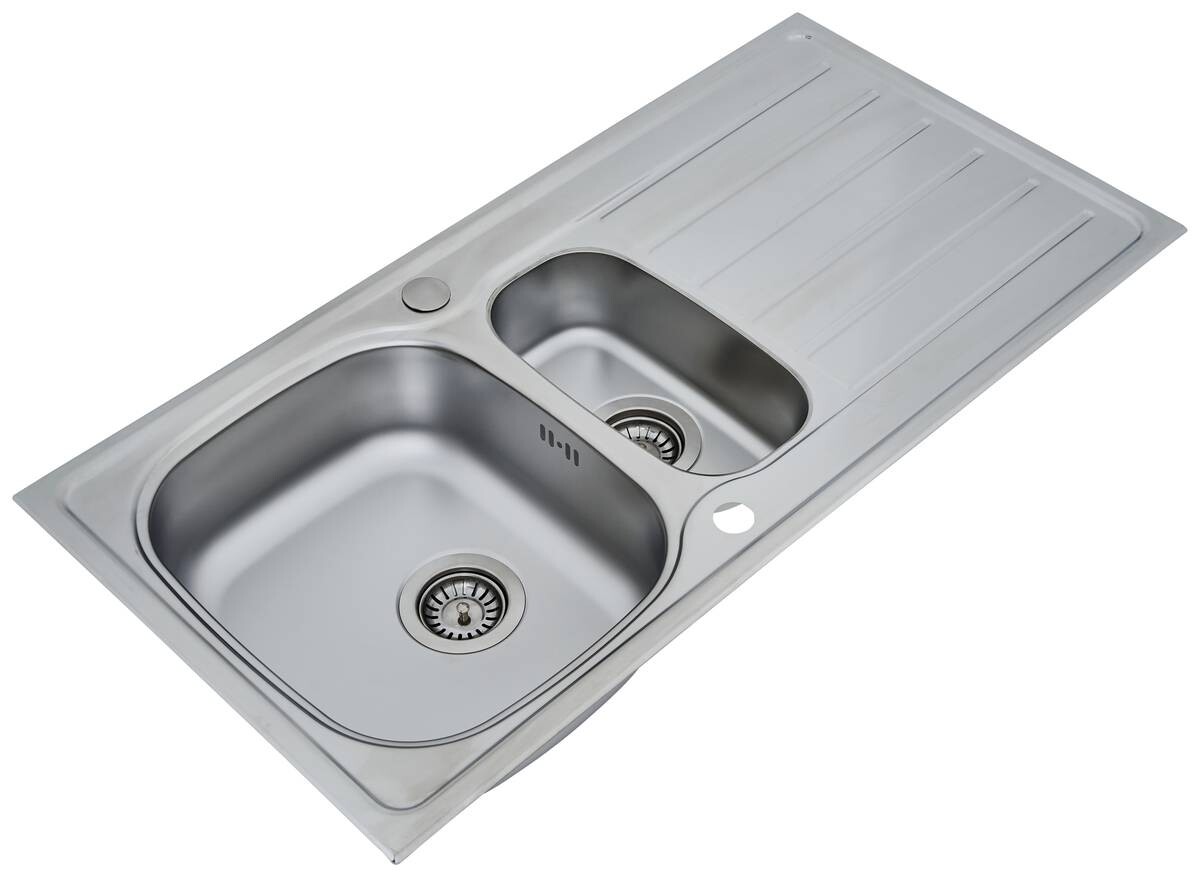 Respekta Einbauspüle Dallas 100 x 50 Edelstahl B/H/T: ca. 86x17x50 cm