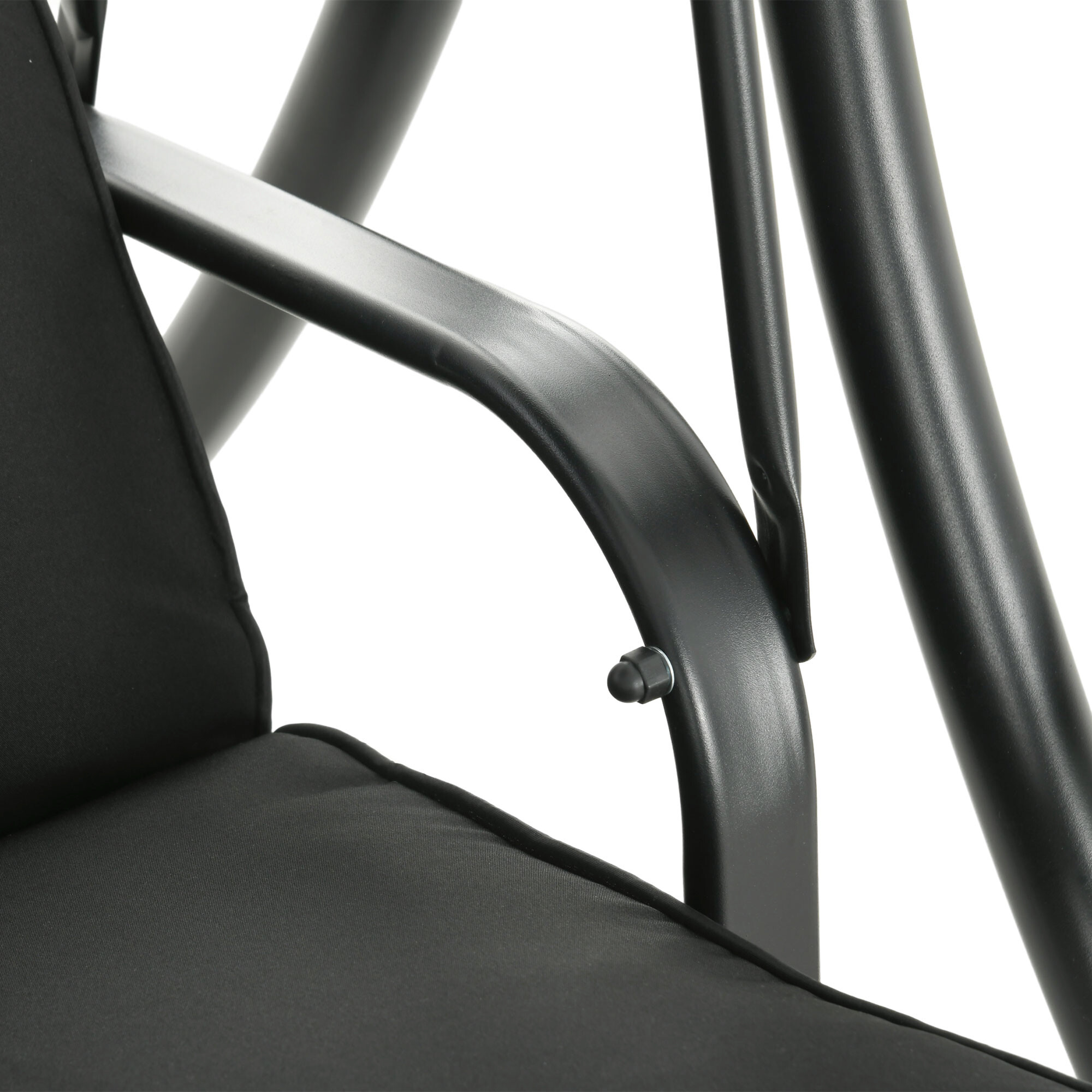 Outsunny Hollywoodschaukel schwarz Polyester B/H/L: ca. 135x177x278 cm