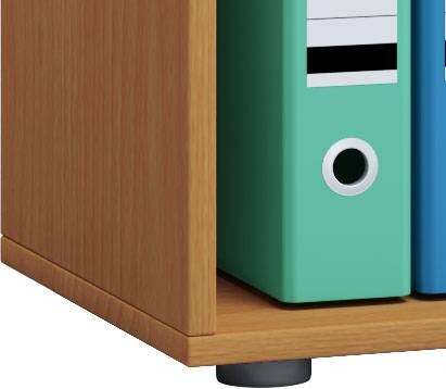 Regal Lona XL ohne Türen buche Nachbildung weiß B/H/T: ca. 70x110x37 cm