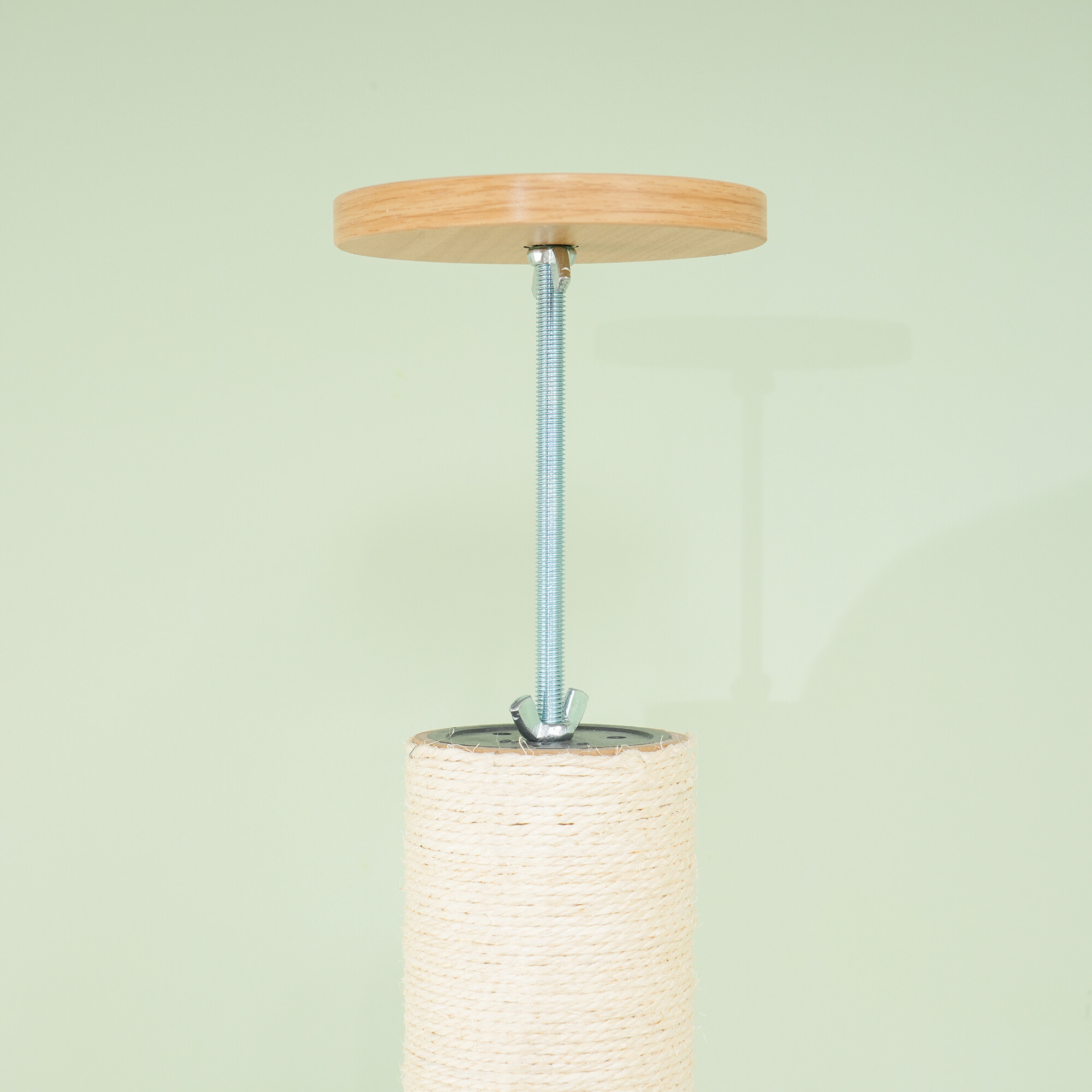 PawHut Kratzbaum Eiche Polyester B/H/L: ca. 40x250x40 cm