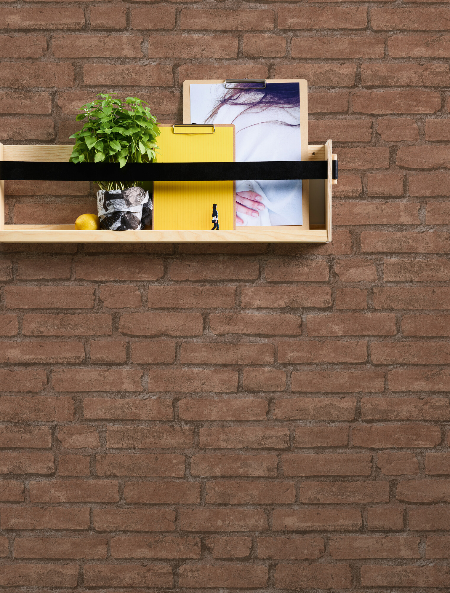 A.S.Creation Vliestapete orange braun B/H/D: ca. 53x1005x8,3 cm