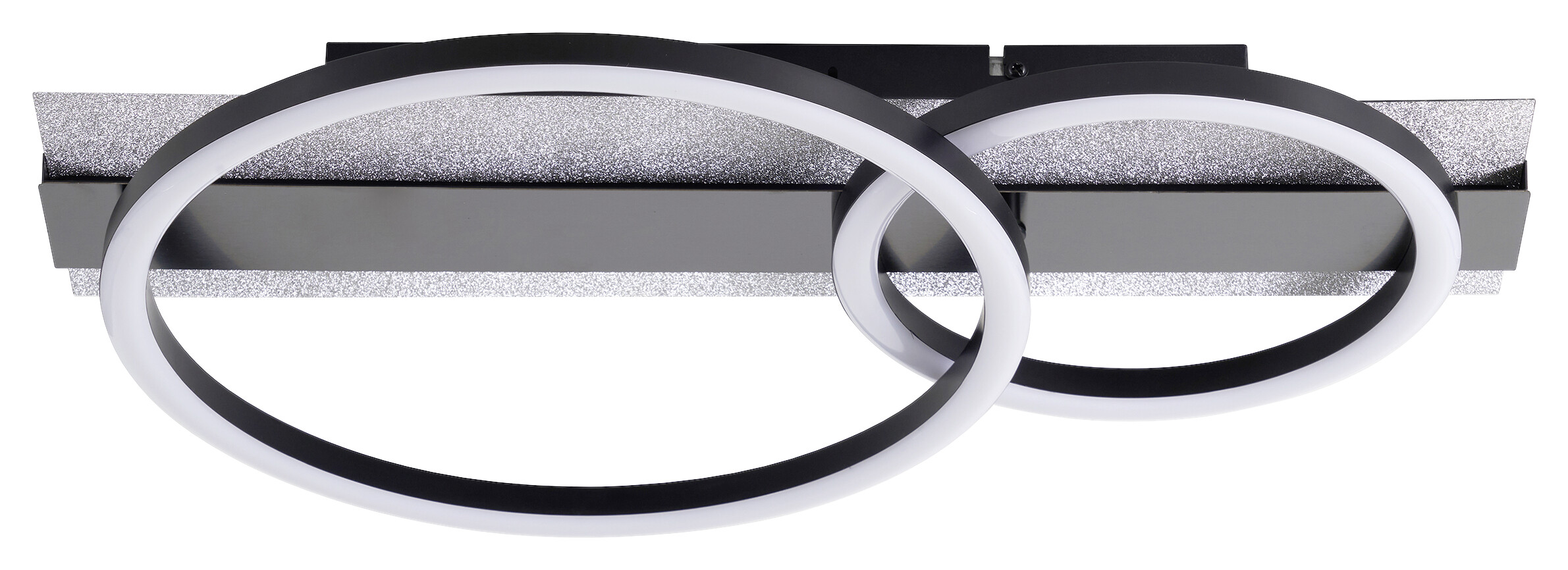 POCOline LED-Deckenleuchte Arietty schwarz Metall Kunststoff B/H/L: ca. 30x8,5x48 cm