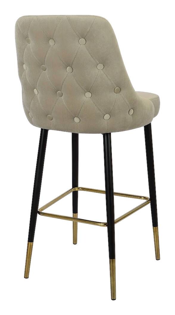 Barhocker Mojo 101 taupe Microfaser B/H/T: ca. 53x110x57 cm