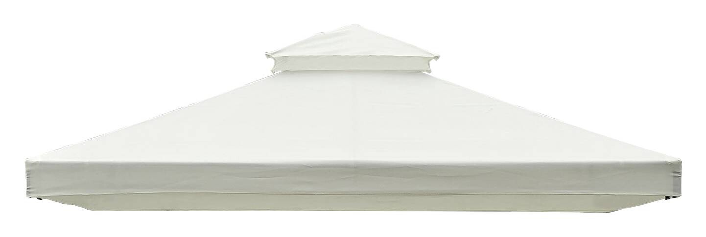 Outsunny Ersatzdach creme Polyester-Mischgewebe B/L: ca. 300x400 cm