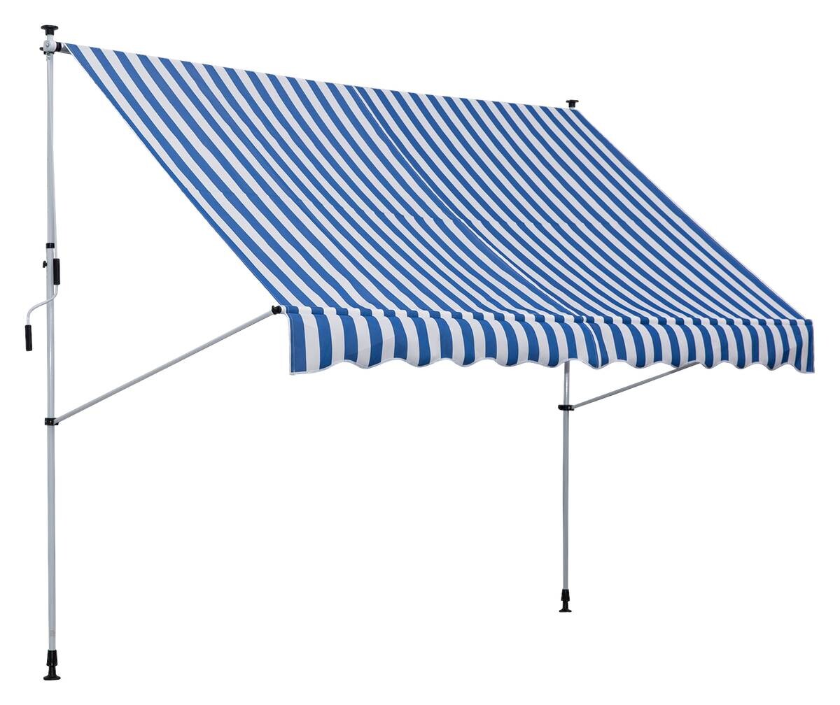 Outsunny Klemm-Markise blau B/H/L: ca. 300x280x150 cm