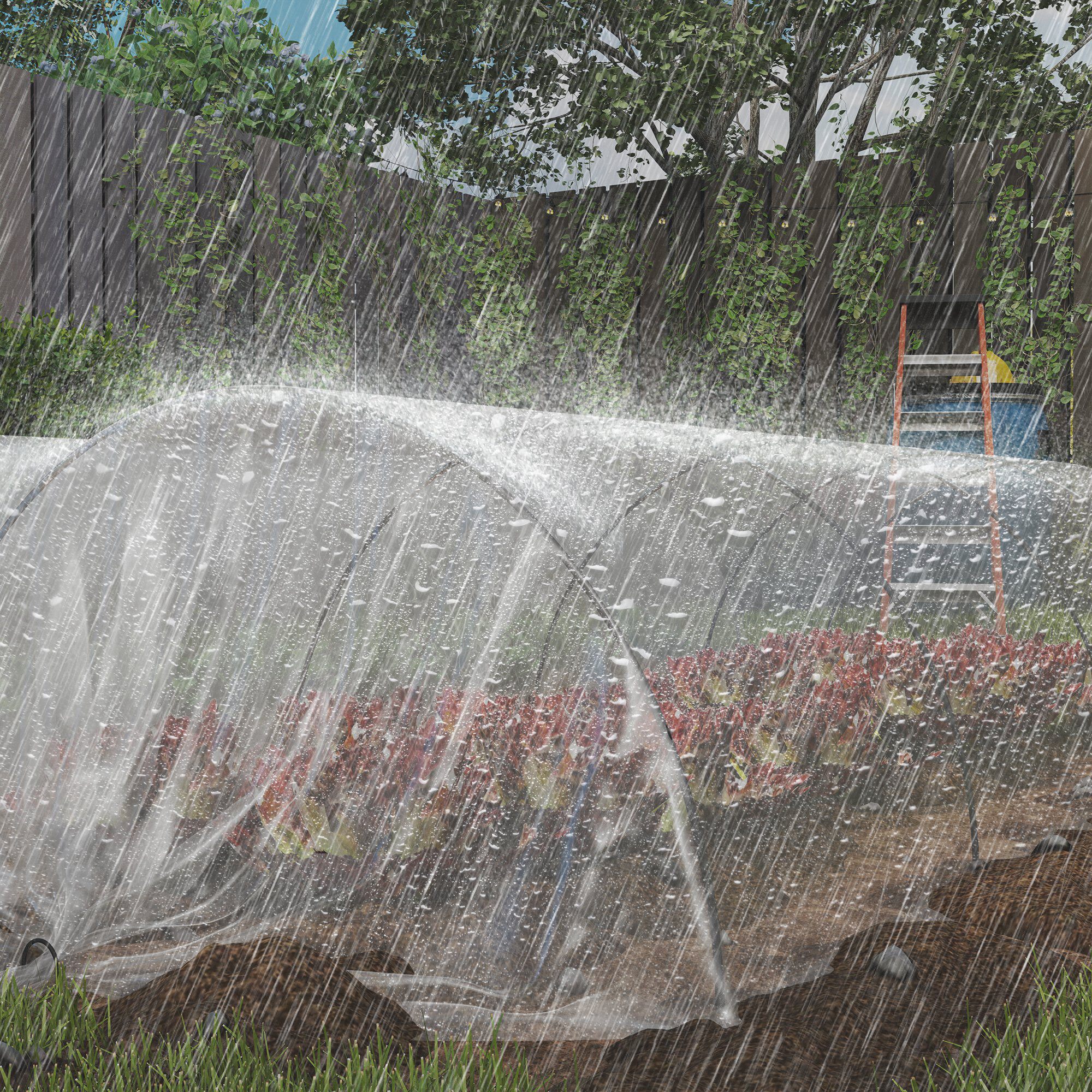 Outsunny Gewächshausfolie B/H/L: ca. 800x1x1000 cm