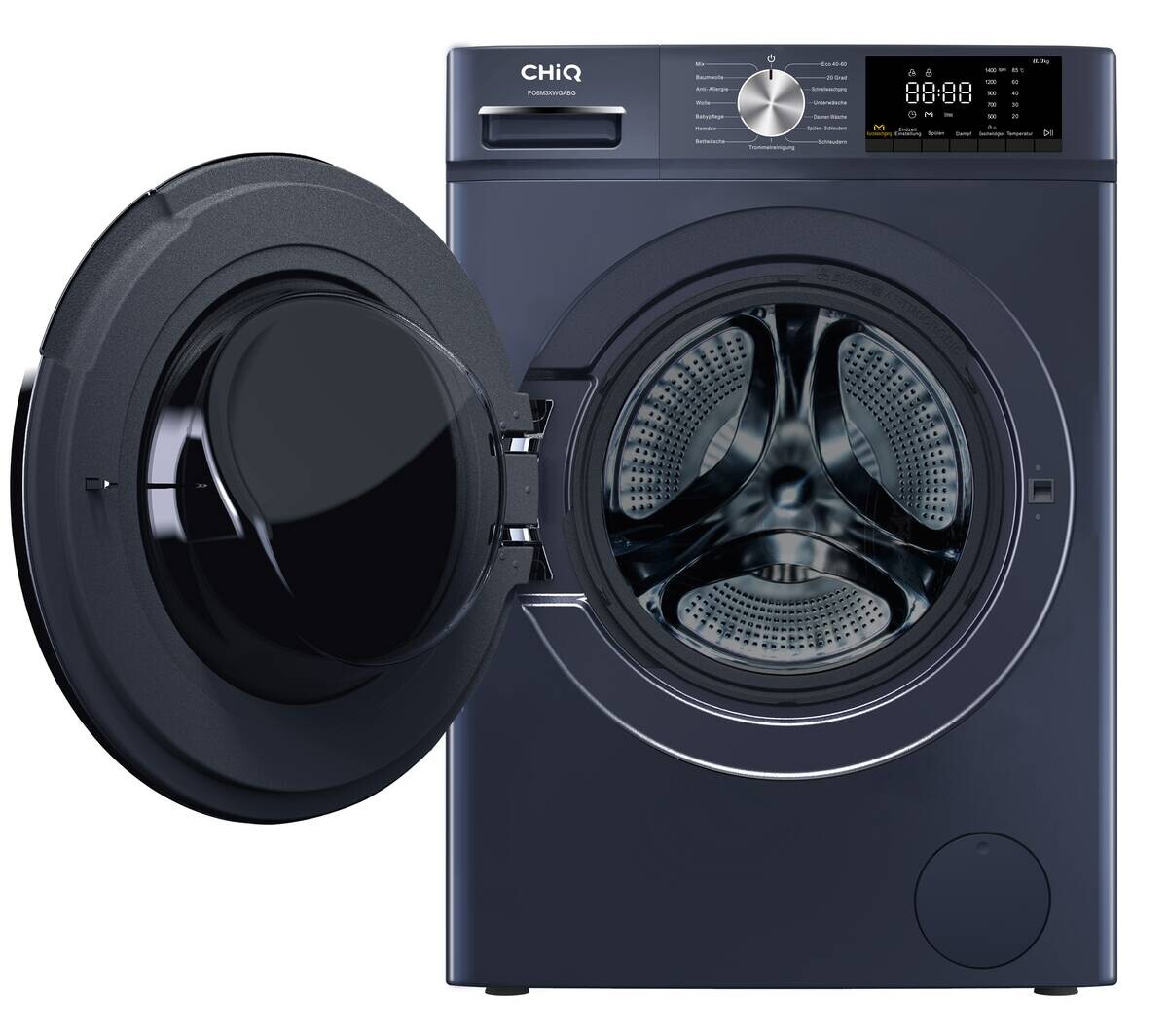 CHiQ Waschmaschine PO8M3XWGABG blau B/H/L: ca. 60x85x53 cm ca. 8 kg