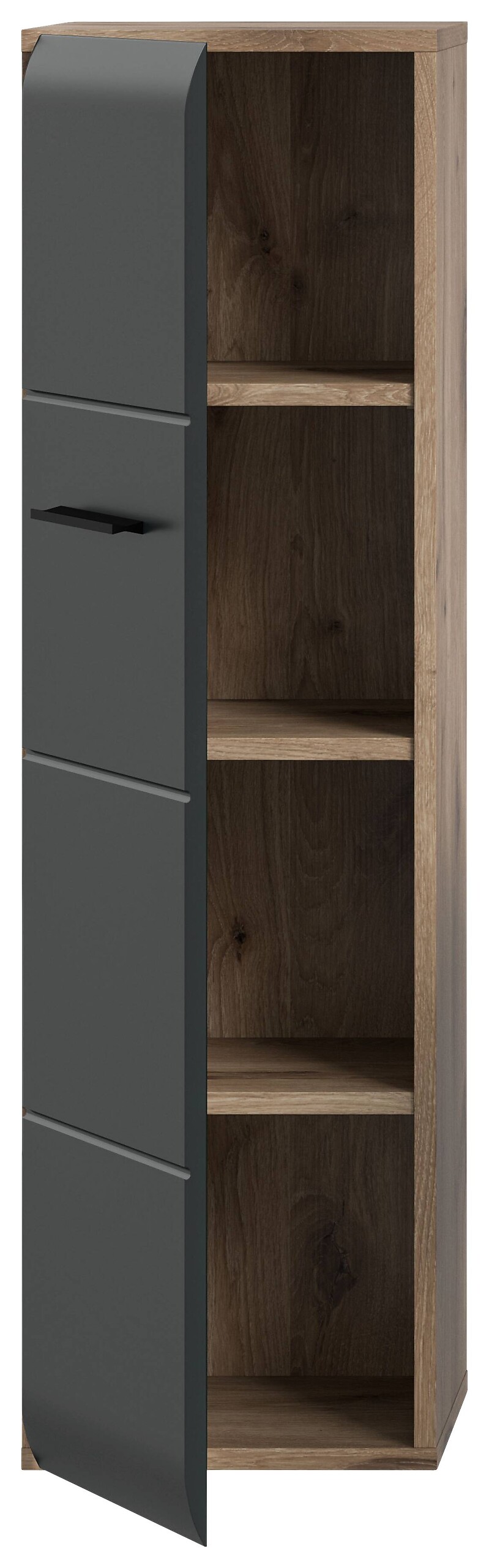 Stauraumelement Ice Nox Oak Nachbildung schwarz matt B/H/T: ca. 30x106x30 cm