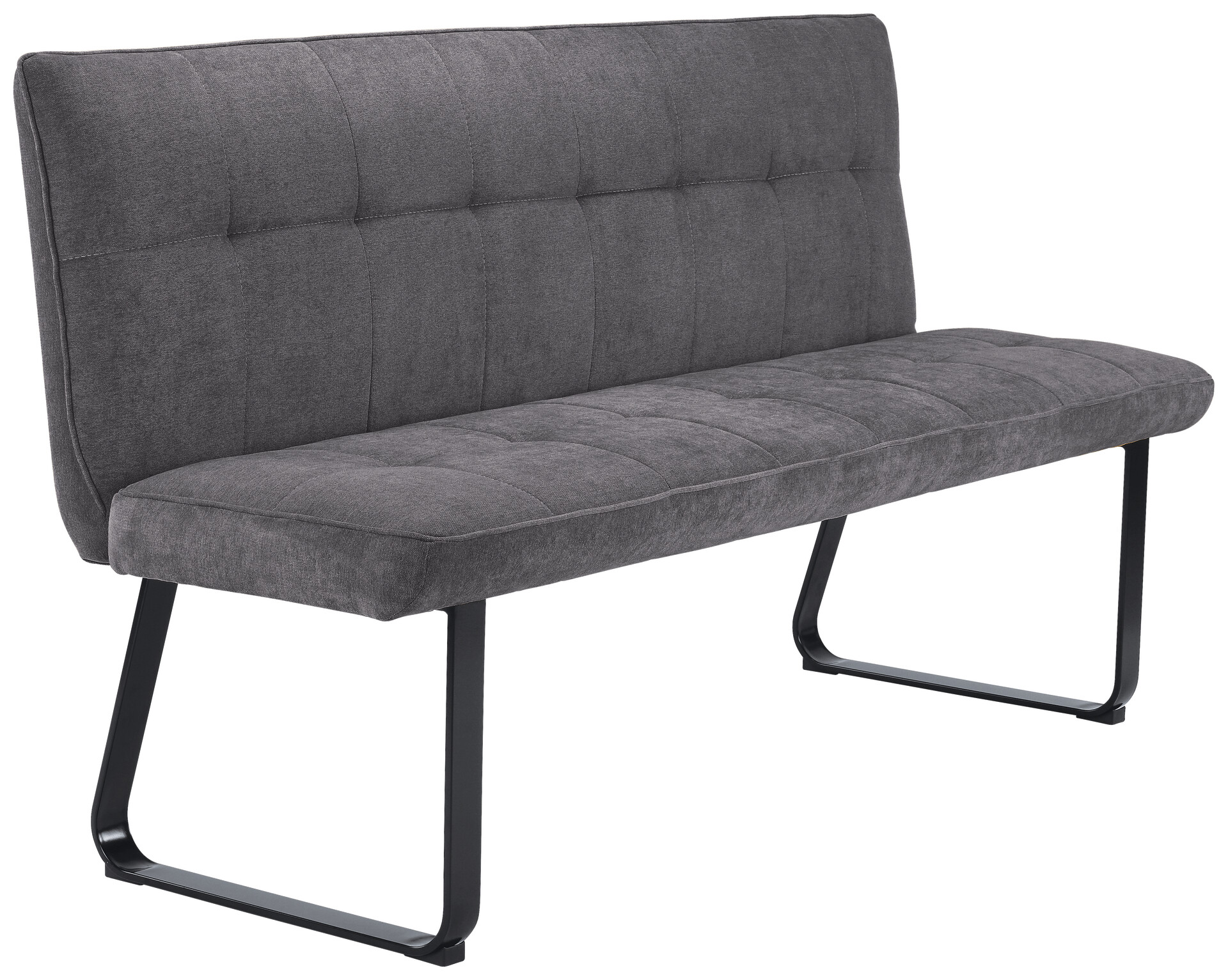 Bank TALEA dunkelgrau schwarz B/H/T: ca. 160x92x59 cm