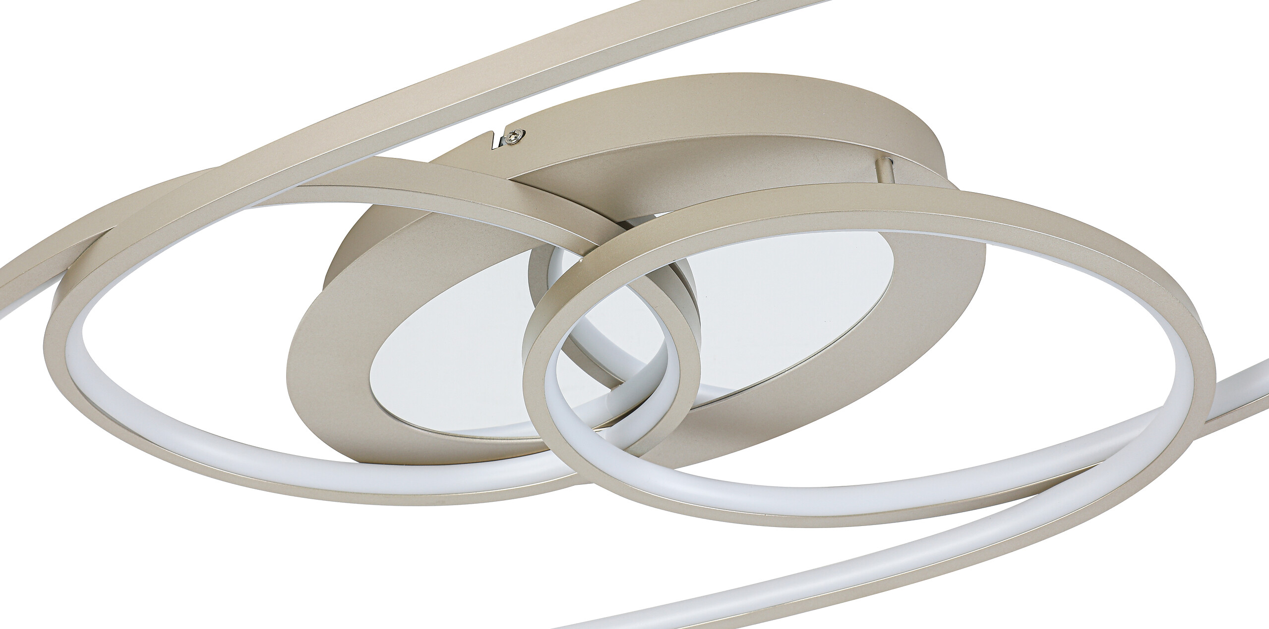 Nolo LED-Deckenleuchte Flow champagner Metall B/H/L: ca. 30x7,5x85 cm