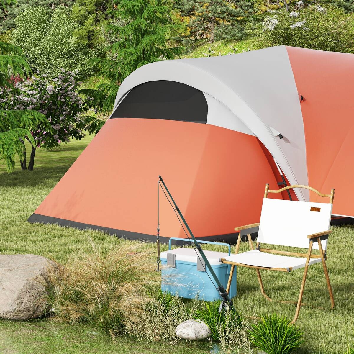 Outsunny Campingzelt B/H/L: ca. 300x198x550 cm