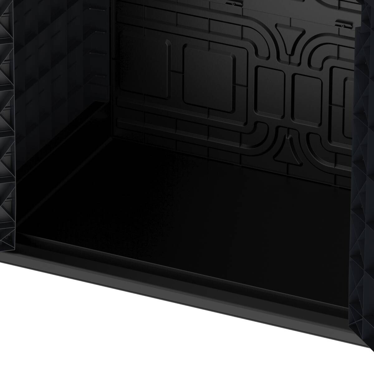 VCM Mülltonnenbox 2er StoreAway grau Kunststoff B/H/L: ca. 130x110x474 cm