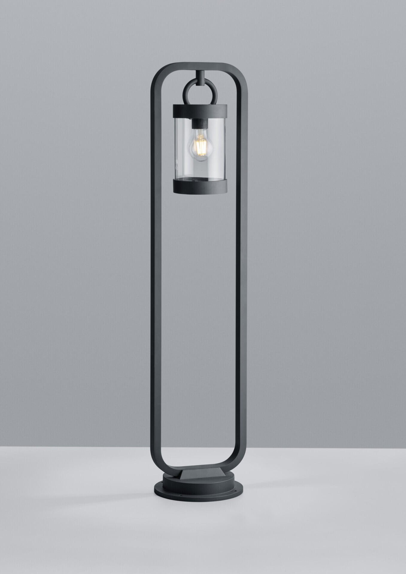 Außenleuchte 404160142 anthrazit klar Aluguss Glas B/H/T: ca. 23x100x21 cm