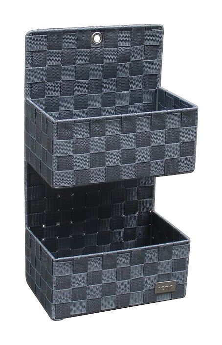 POCOline Wandkorb grau Nylon B/H/L: ca. 15x46x25 cm