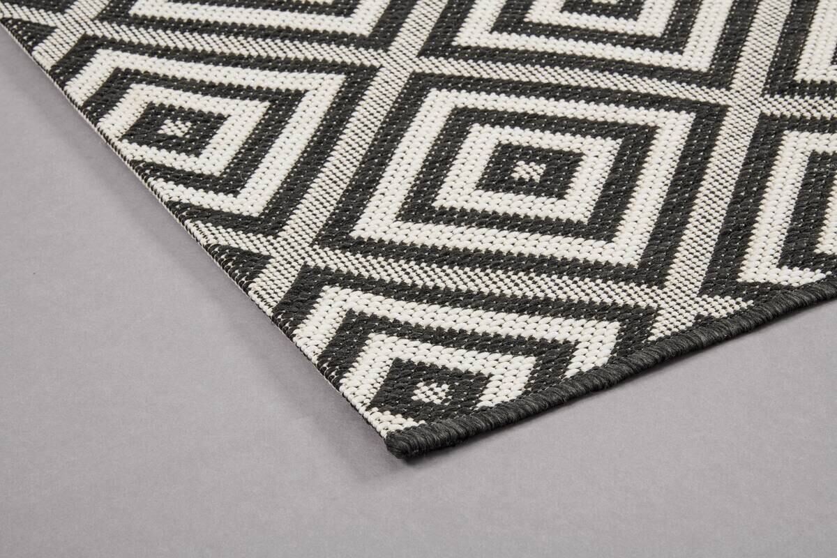 In-/Outdoor-Teppich Ambiente schwarz B/L: ca. 80x240 cm