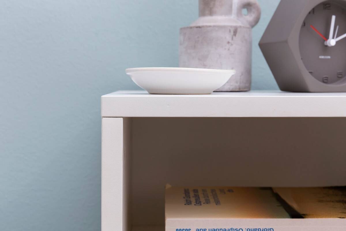 Nachtkonsole weiß B/H/T: ca. 31x43x31 cm