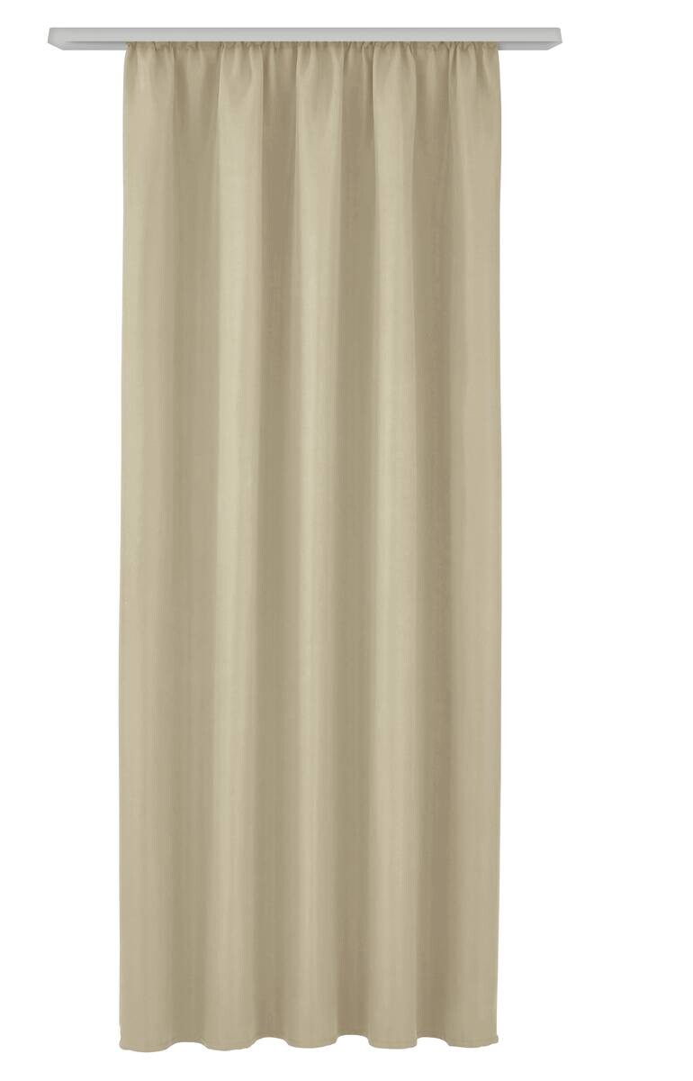 Verdunklungsvorhang Linus kitt B/L: ca. 140x245 cm