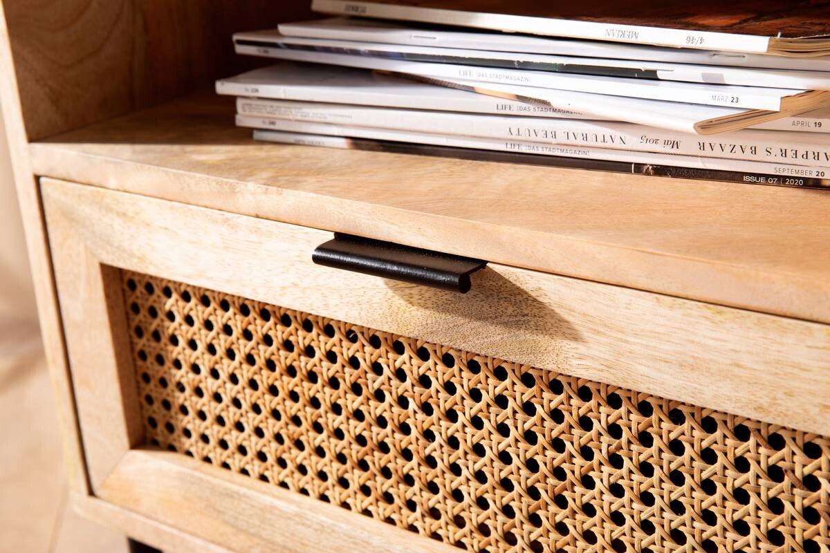 Nachtkonsole natur B/H/T: ca. 50x60x40 cm