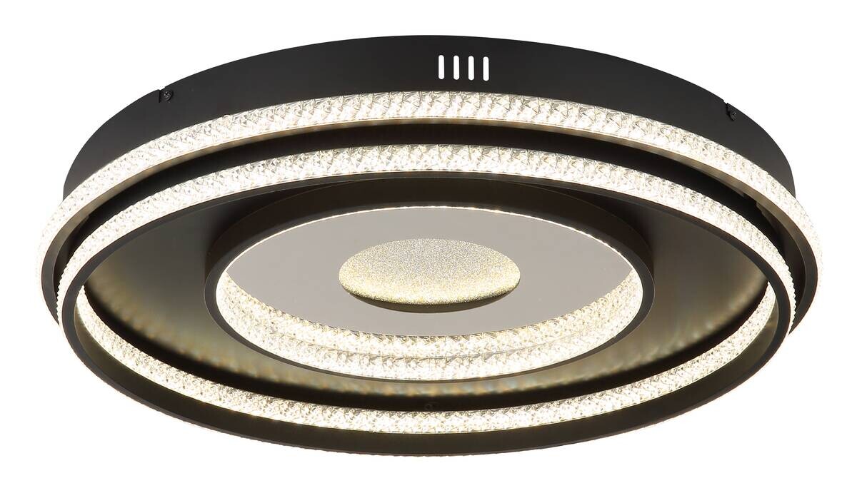 GLOBO Pendelleuchte mattschwarz klar Metall Aluminium H/D: ca. 120x60 cm 1.0 Brennstellen