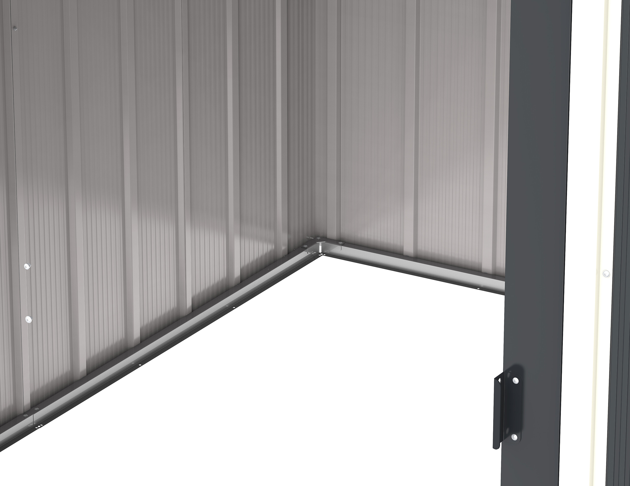 VCM Gerätehaus anthrazit B/H/L: ca. 262x191x234 cm