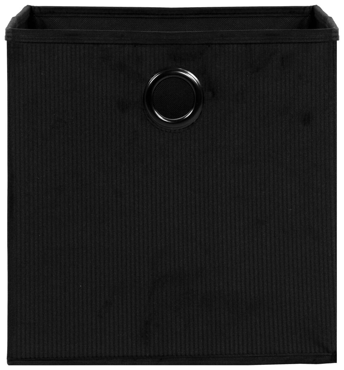 Stoffbox schwarz B/H/T: ca. 32x32x32 cm Stoffbox schwarz B/H/T: ca. 32x32x32 cm