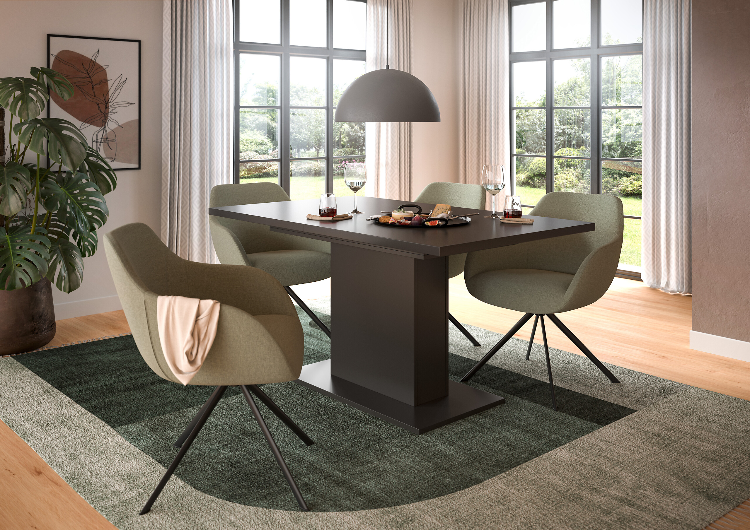 Esstisch MOTION grau B/H/T: ca. 150x76x90 cm