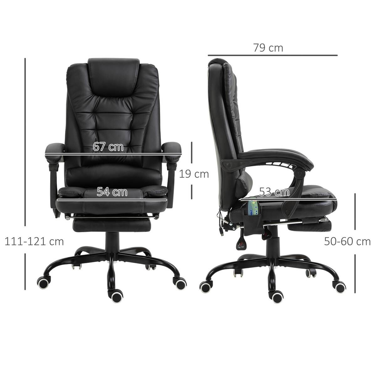 Chefsessel 921-342V91BK schwarz PVC Kunstleder Stahl