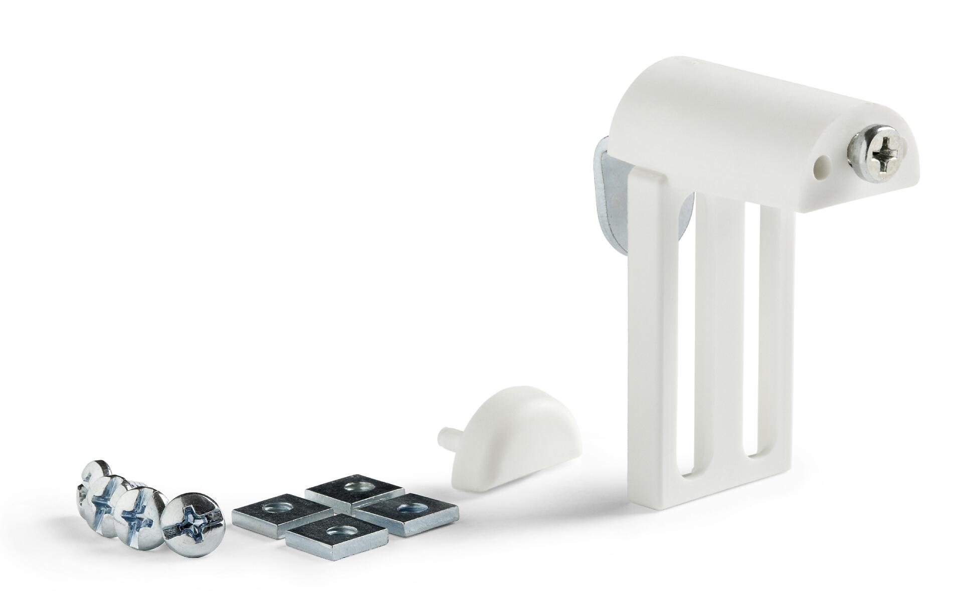 LICHTBLICK Klemmträger Universal für Rollos u. Jalousien weiß 2 Packstücke