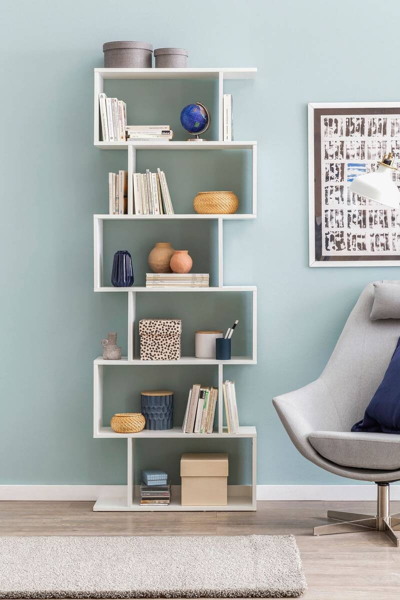 Regal weiß B/H/T: ca. 70x190,5x24,5 cm