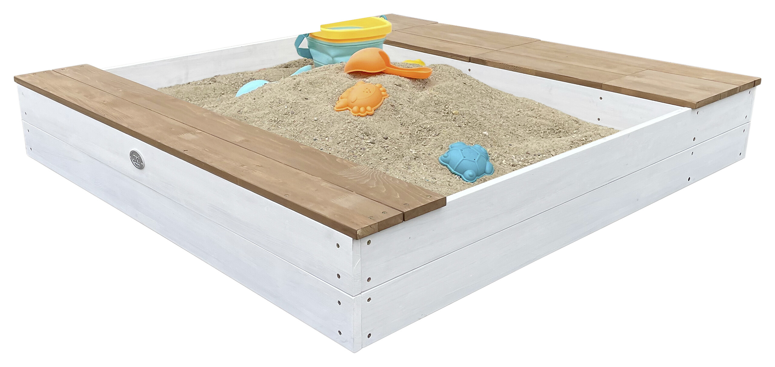 AXI Sandkasten Evy weiß B/H/T: ca. 117x18,7x119 cm